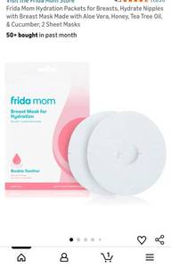 lot 41383 image: Frida Mom Cooling Hydrogel Nipple Pads 4 pack cooling pads - Retail $12