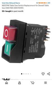 lot 41396 image: KLD17 Power Tool Switch Assembly - Retail $8