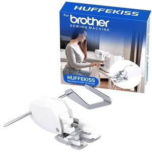 lot 41410 image: Walking Foot for Brother Sewing Machine Heavy Duty Even Feed Foot for Quilting, Thick Fabrics & Leather Perfect for Quilters, DIY Enthusiasts & Professional Tailors -White - Retail $12