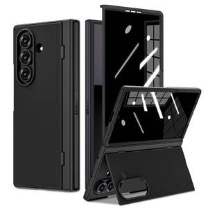 lot 41412 image: Ruky for Z Fold 7 Case with Privacy Screen Protector, Anti Spy&Support Wireless Charging with Hidden Foldable Kickstand, Slim Hard Shockproof Protective Phone Case for Samsung Galaxy Z Fold 7, Black - Retail $16