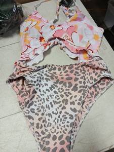 lot 41439 image: Zaful Floral and Animal Print Swimsuit XL- Retail $18
