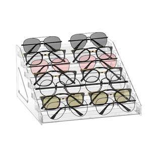lot 50767 image: LoengMax Sunglasses Organizer - Clear Eyeglasses Display stand - Eyeglasses Storage - For Glasses Tabletop Holder Stand(7 Layer) - Retail $18