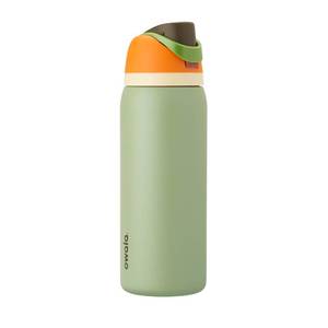 lot 58743 image: Owala FreeSip Insulated Stainless Steel Water Bottle with Straw, BPA-Free Sports Water Bottle, Great for Travel, 32 Oz, Camo Cool - Retail $35