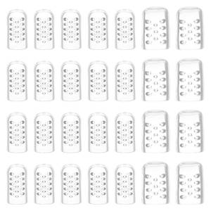lot 58762 image: Giantree 28 Pcs Silicone Toe Protectors, Anti-Friction Gel Toe Covers, Clear Covers with Perforations, Breathable Gel Big Toes Cover, Soft Little Toes Cover for Blisters, Calluses, Pain Relief - Retail $4