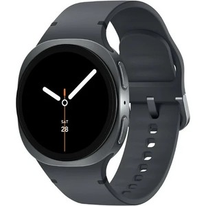 lot 50004 image: Samsung Galaxy Watch8 40mm Bluetooth Smart Watch, International Version, Graphite, Graphite Band - Retail $349.99