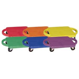 lot 50008 image: Champion Sports Plastic Standard Scooter Set with Handles, Set of 6