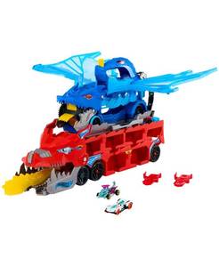 lot 50016 image: Hot Wheels Ultimate Dual Dragon Transporter Toy Cars&nbsp