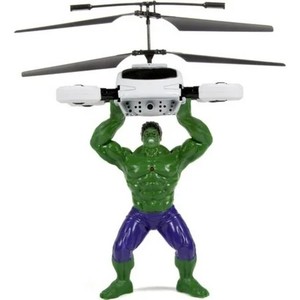 lot 50022 image: Marvel Avengers Hulk Flying Helicopter Figure