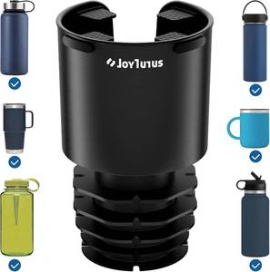 lot 50090 image: JOYTUTUS Car Cup Holder Expander with Adjustable Base, Fit Diameter of 3.0-3.25 Inches Car Cup Holder, Compatible with Hydro Flask,Yeti, Large for Hold 18-40 Oz Bottles and Mugs (Black)