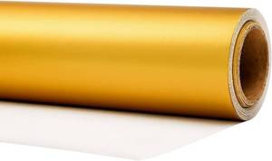 lot 50099 image: PlandRichW Gold Metallic Wrapping Paper Mini Rolls - Solid Matte Gift Paper Great for Weddings, Birthdays, Christmas, Baby Shower - 17 Inches X 33 Feet