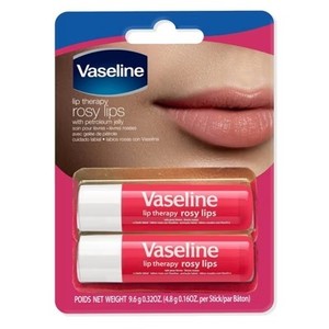 lot 50104 image: Vaseline Rosy Lip Therapy Stick - 2pk0.16oz each