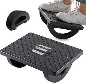 lot 50121 image: Ergonomic Foot Rest Under, Under Desk Footrest Rocking, Larger Size Office Desk Footrest, Rocking Foot Nursing Stool, Rocker Balance Board for Posture Support, Office and Home Use (Black)