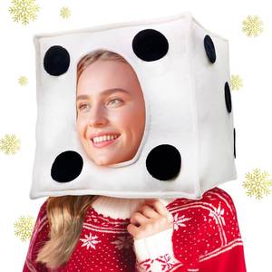 lot 50124 image: Dice Costume Funny Dice Hat Cosplay Novelty Hats Dress Up Halloween Costume Themed Parties