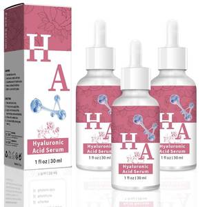 lot 50168 image: ABOTE Rose Facial Serum with 2.3% Hyaluronic Acid Serum for Face Plump Skin Moisturizing Moisturize Smoothes Wrinkles (3 Pack 1FL.OZ30ml Each)