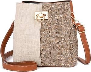 lot 50194 image: PINCNEL Small Crossbody Purses for Women, Shoulder Bag for Women, PU Leather Crossbody Bags Bucket Bag Handbags