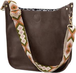 lot 50214 image: Pinafore Vegan Leather Crossbody Fashion Shoulder Bag with Adjustable Strap  Vegan Leather, Fashion, Adjustable Strap