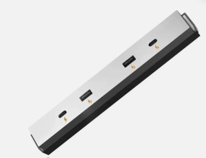lot 50314 image: Center Console Splitter Fast Charging USB Hub Port For Car 3 Docking Station