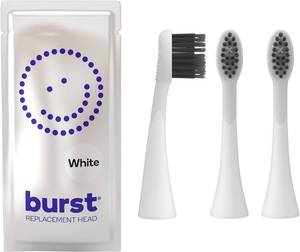 lot 50316 image: BURST Genuine Replacement Heads for Original Sonic Electric Toothbrush (White3 Pack)  Ultra Soft Bristles for a Deep Clean  Stain & Plaque Removal