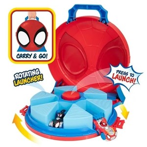lot 50275 image: MARVEL Spidey and His Amazing Friends Action Launch Vehicle Carry Case Toddler Toy