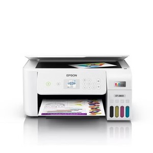 lot 50343 image: EcoTank ET-2803 Inkjet Printer, Copier, Scanner - White