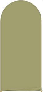 lot 50453 image: 2x5ft Sage Green Spandex Arch Backdrop Cover for Round Top Stand - Wedding, Baby Shower, Bridal Shower, Birthday Events Party Decoration