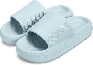 lot 50475 image: Dresofu Cloud Slippers for Women and Men Bathroom Sandals Non-Slip Pillow Slippers Cushioned Thick Sole Shower Slippers  SIZE 40-41