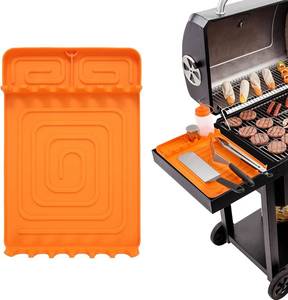lot 50484 image: Silicone Griddle Tools Mat for Blackstone,Silicone Griddle Side Shelf Mat for Blackstone Accessories and Grill Spatulas,BBQ Utensils Holder for Outdoor Grill Kitchen Countertop