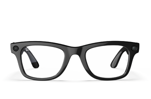 Ray-Ban Meta, Wayfarer, Shiny Black | Smart AI Glasses for Men, Women — 12 MP Ultra-Wide Camera, Open-Ear Speakers for Audio, Video Recording and Bluetooth — Clear Lenses