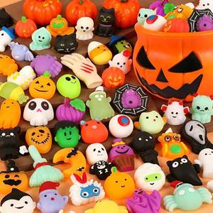 lot 12098 image: Halloween Mochi Squishy Toys with Pumpkin Bucket Halloween Party Favors for Kids Halloweens Toys for Trick or Treat Bulk Non Candy Halloweens Treats Gift Goodie Bags Fillers for Kids Boys Girls