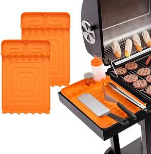 lot 12118 image: Silicone Griddle Tools Mat for Blackstone,Silicone Griddle Side Shelf Mat for Blackstone Griddle Accessories and Grill Spatulas,BBQ Utensils Holder for Outdoor Grill Kitchen Countertop, 2Pieces