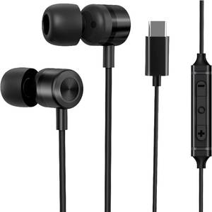 lot 55011 image: EP-06 USB Type C Earbuds in-Ear Wired Earphones,Built-in HD Microphone Magnetic Headphones, Clear Sound Quality bass Noise Cancelling Ear Buds