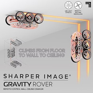 lot 55045 image: Sharper Image  Gravity Rover Remote Control Toy in White