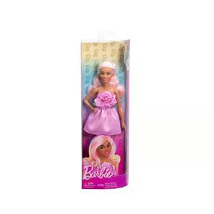 lot 55051 image: Mattel Fashionistas Barbie Pink Rose Doll