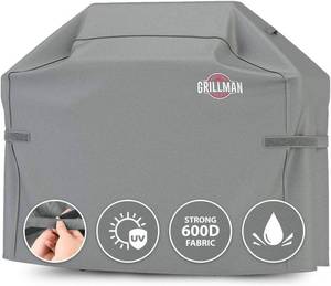 lot 57038 image: Grillman Premium Grill Cover for Outdoor Grill - Heavy-Duty Waterproof BBQ Grill Cover - Rip-Proof and Wind-Resistant - Large Barbecue Gas Grill Cover for Backyard - Gray (64 L x 24 W x 48 H)