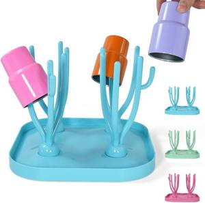 lot 57043 image: AGH 1Pack Bottle Drying Rack,Acrylic Bottle Rack Dryer for Baby Bottle,Mini Tumblers,Shot Glasses,Plastic Cup,Drinking Glasses.Blue