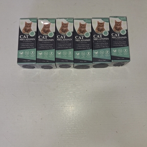 lot 57050 image: 6 packs IPOTAO Cat Melatonin - Cat Calming Products for Stress & Anxiety Relief, Melatonin for Cats Sleep Aid, Cat Relaxer Calming Drops, Support Restful Sleep for Your Cat, 1 fl oz