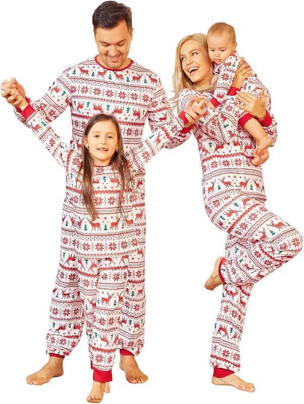 lot 1791 image: Family PopReal Christmas Pajamas for Men, Men Christmas Pajamas PJs Matching Sets Top Sleepwear Jammies Size Medium (Just the Mens PJ Set)