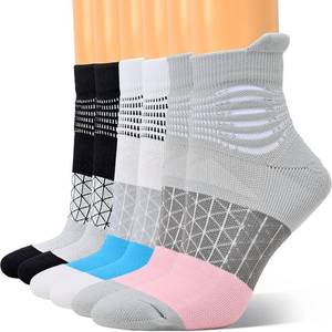 lot 163 image: IRAMY Compression Ankle Support Socks Women Coolmax Wicking Cushioned Athletic Plantar Fasciitis Relief 346 Pairs
