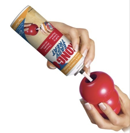 lot 13046 image: KONG  Stuff N Easy Treat Easy Nozzle Control Dog Treat, Bacon and Cheese,