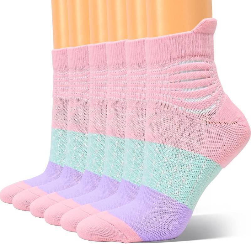 lot 1290 image: IRAMY Compression Ankle Support Socks Women Coolmax Wicking Cushioned Athletic Plantar Fasciitis Relief 346 Pairs