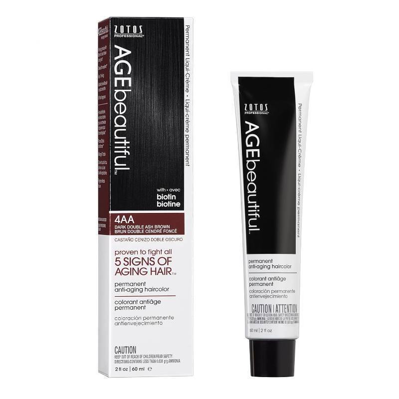 lot 14034 image: AGE beautiful Permanent Hair Color Dye Liqui Creme  100% Gray Coverage  Anti-Aging Haircolor  Biotin for Thicker, Fuller Hair  Professional Salon Coloring
