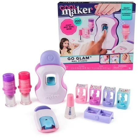 lot 8598 image: Cool Maker, GO GLAM Nail Art Studio Stamper Toy, Nail Polish Applique (Packaging May Vary)