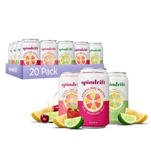 lot 131 image: Spindrift Lemonade 3 Flavor Variety 20 Pack,12 Fl Oz (Pack of 20)