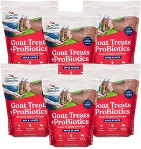 lot 147 image: Manna Pro Apple Probiotic Goat Treat, Daily Goat Treats, Treat for Goats and Sheep, Easy to Feed, Enriched with Vitamins, Minerals and Essential Probiotics, Pack of 5, 30lbs