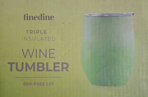 lot 209 image: FINEDINE TRIPLE INSULATED WINE TUMBLER SET OF 4