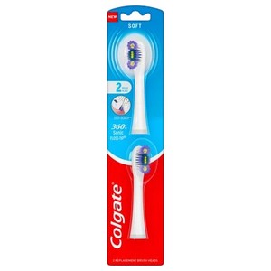 lot 210 image: Colgate 360 Floss Tip, Sonic Powered Battery Adult Toothbrush, Refill Pack, 12ct