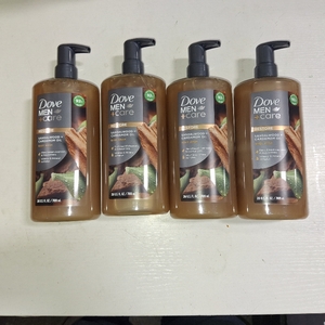 lot 220 image: Dove MenCare Restore Plant Based Body Wash - Sandalwood & Cardamom Oil - 26 fl oz 4 Bottles
