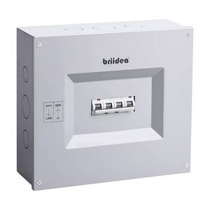 Transfer Panel (60A/60A), Briidea Transfer Switch for Portable Generators 15,000 Watts, Manual Transfer Switch Kit, Prewired and Sixteen Pre-Reserving Holes for Easy Installation&nbsp;- Retail: $144.99