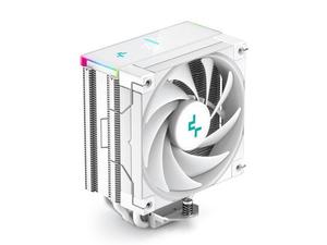 lot 238 image: DeepCool AK400 DIGITAL WH Air Cooler, Single Tower, Real-Time CPU Status Screen, 4 Copper Heat Pipes, 220W Heat Dissipation, All White Design
