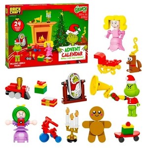 lot 343 image: Brickcraft Grinch Advent Calendar